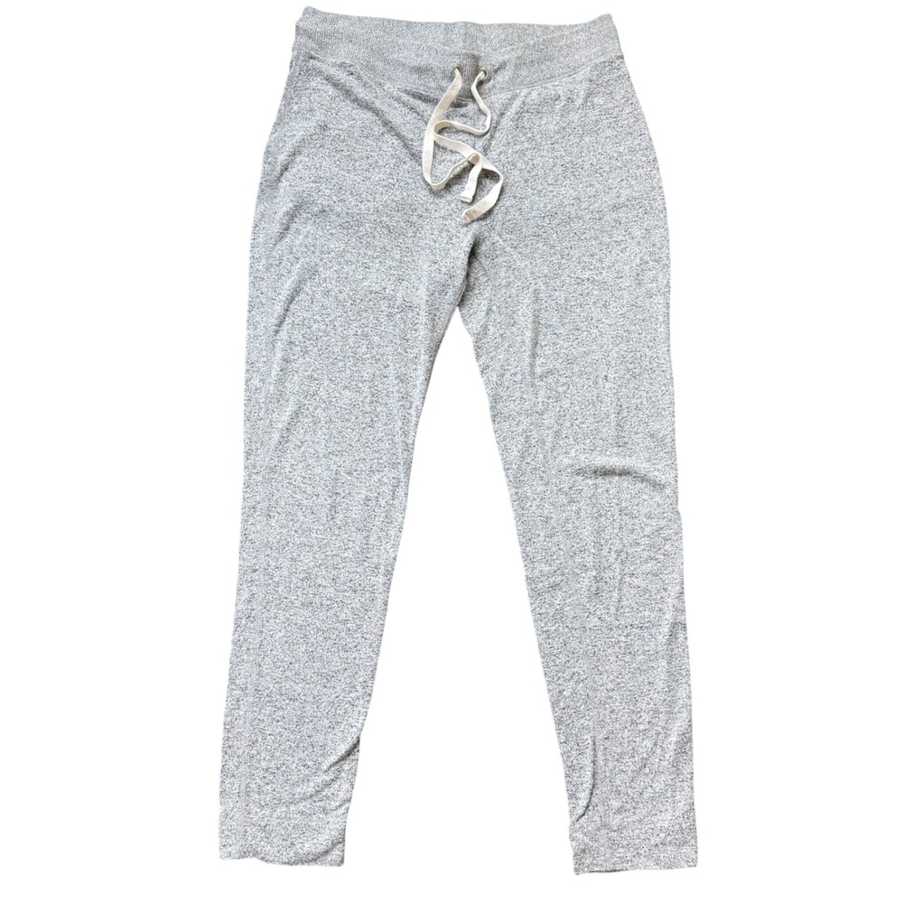 J.Crew Jogger Pants Women Medium Gray Excellent Heathered Knit Drawstring K5058‎